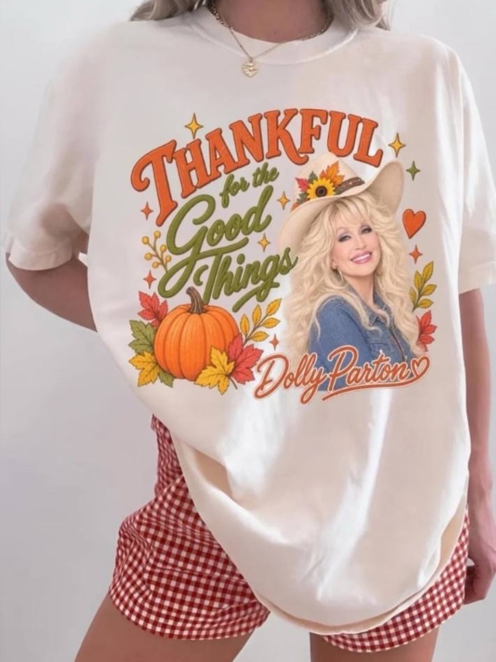 Thankful for the Good Things Graphic Tee - White